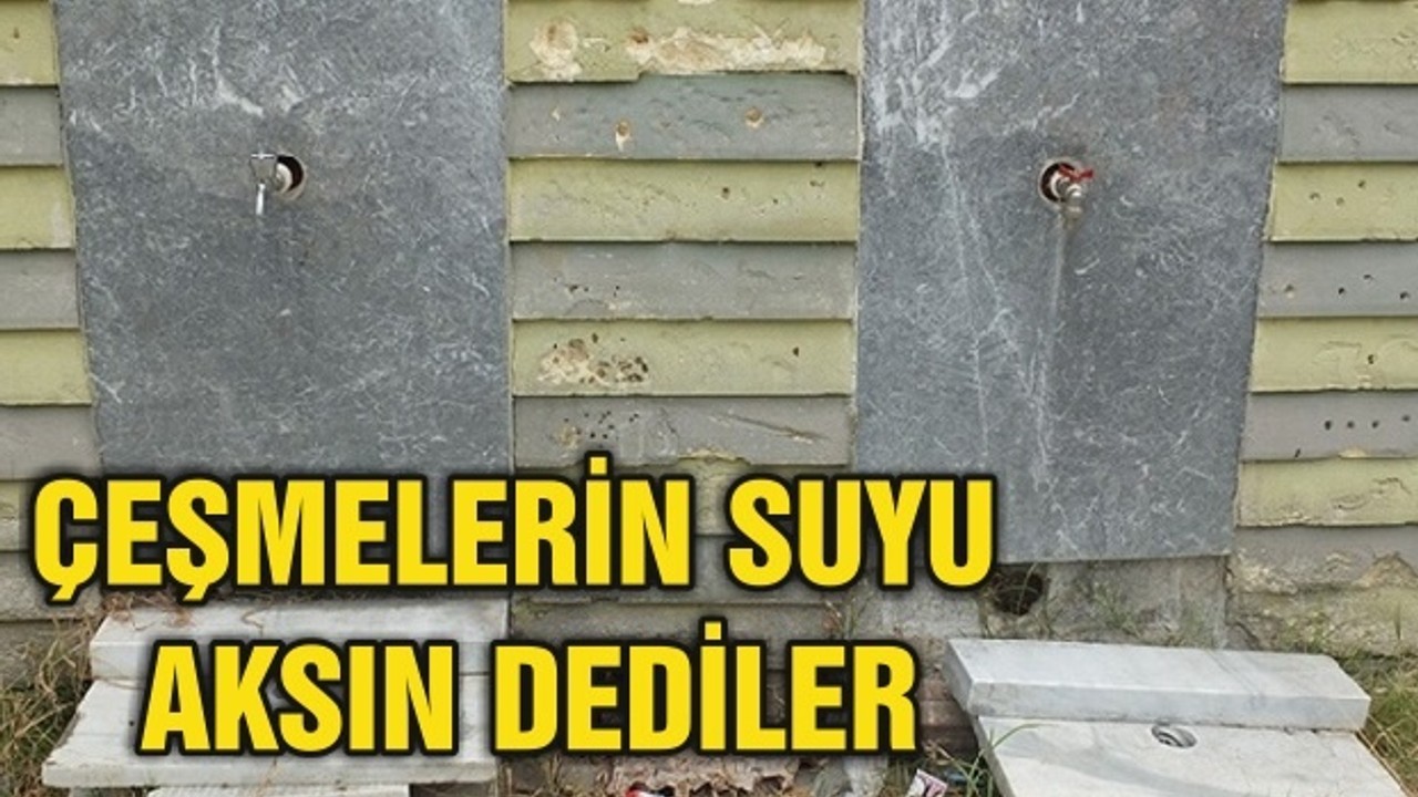 ÇEŞMELERİN SUYU AKSIN DEDİLER