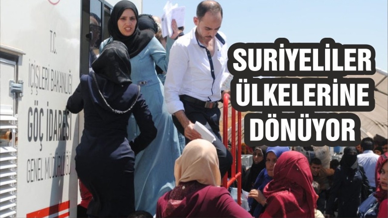 Suriyelilerin ülkelerine dönüşü sürüyor