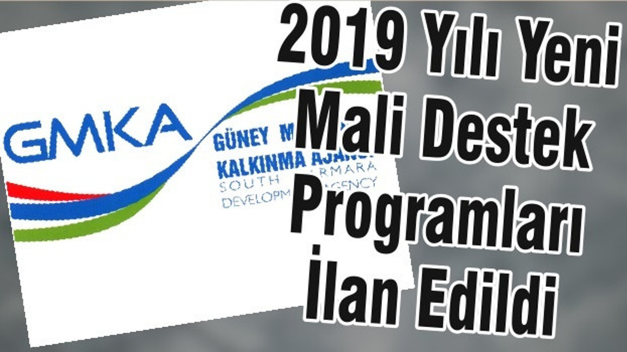 2019 Yılı Yeni Mali Destek Programları İlan Edildi