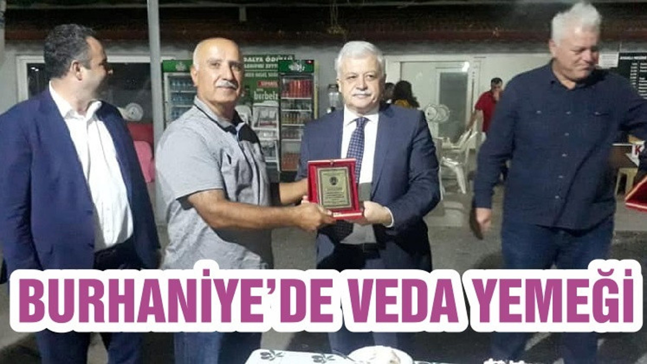 BURHANİYE’DE VEDA YEMEĞİ