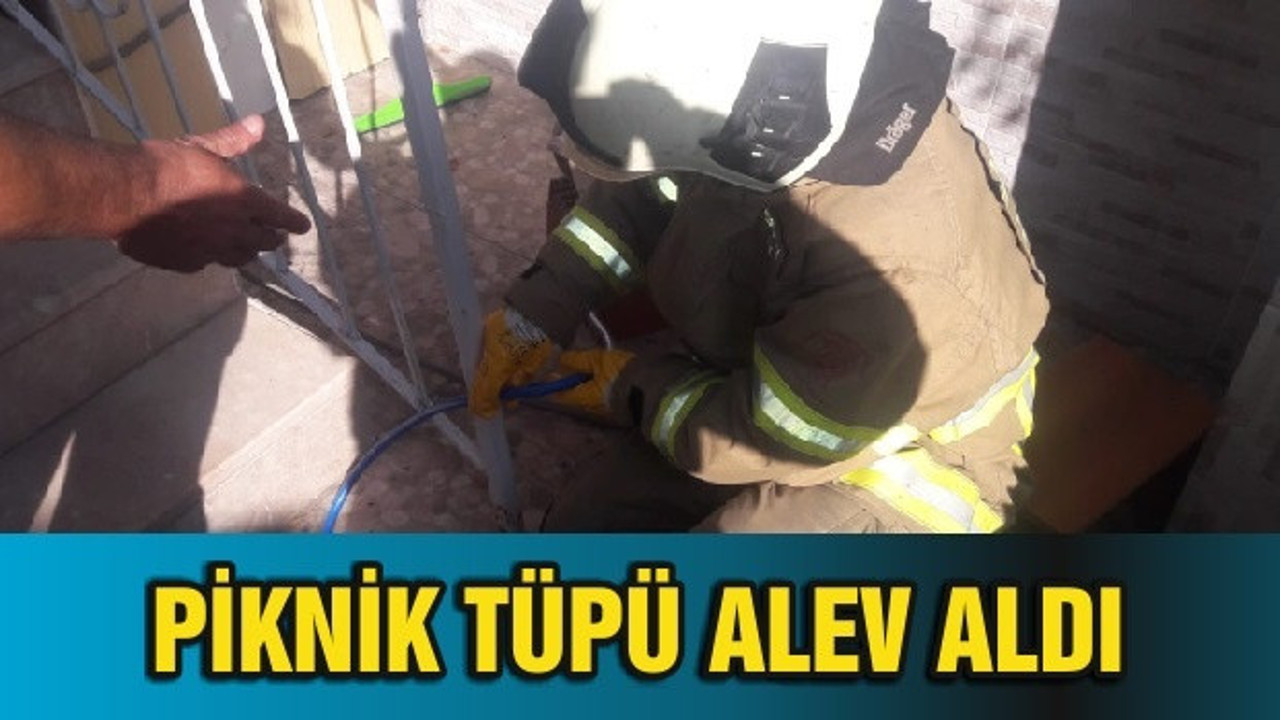 PİKNİK TÜPÜ ALEV ALDI