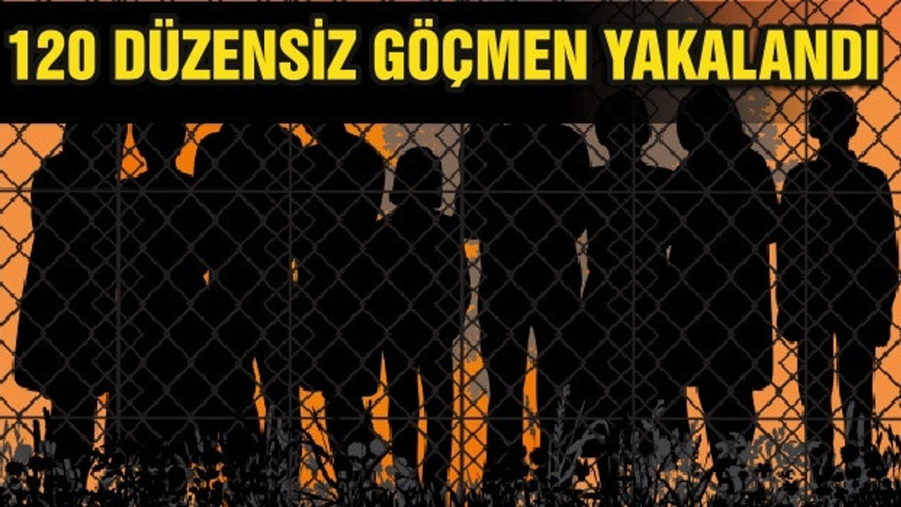 120 DÜZENSİZ GÖÇMEN YAKALANDI