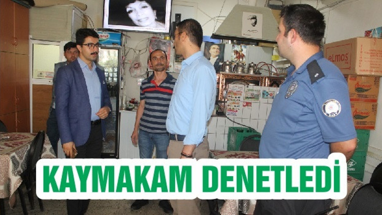 KAYMAKAM DENETLEDİ