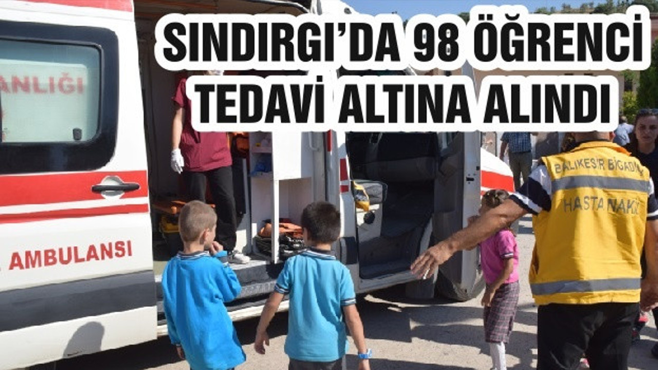SINDIRGI’DA 98 ÖĞRENCİ TEDAVİ ALTINA ALINDI
