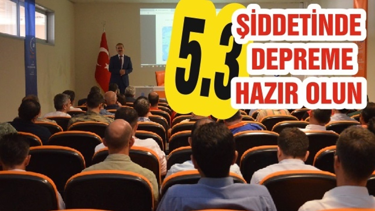 5.3 ŞİDDETİNDE DEPREME HAZIR OLUN