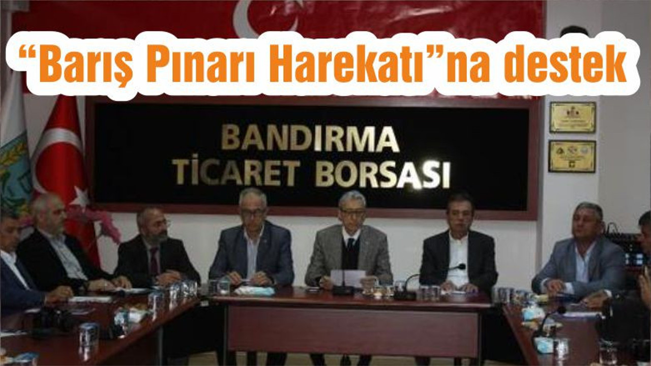 “Barış Pınarı Harekatı”na destek