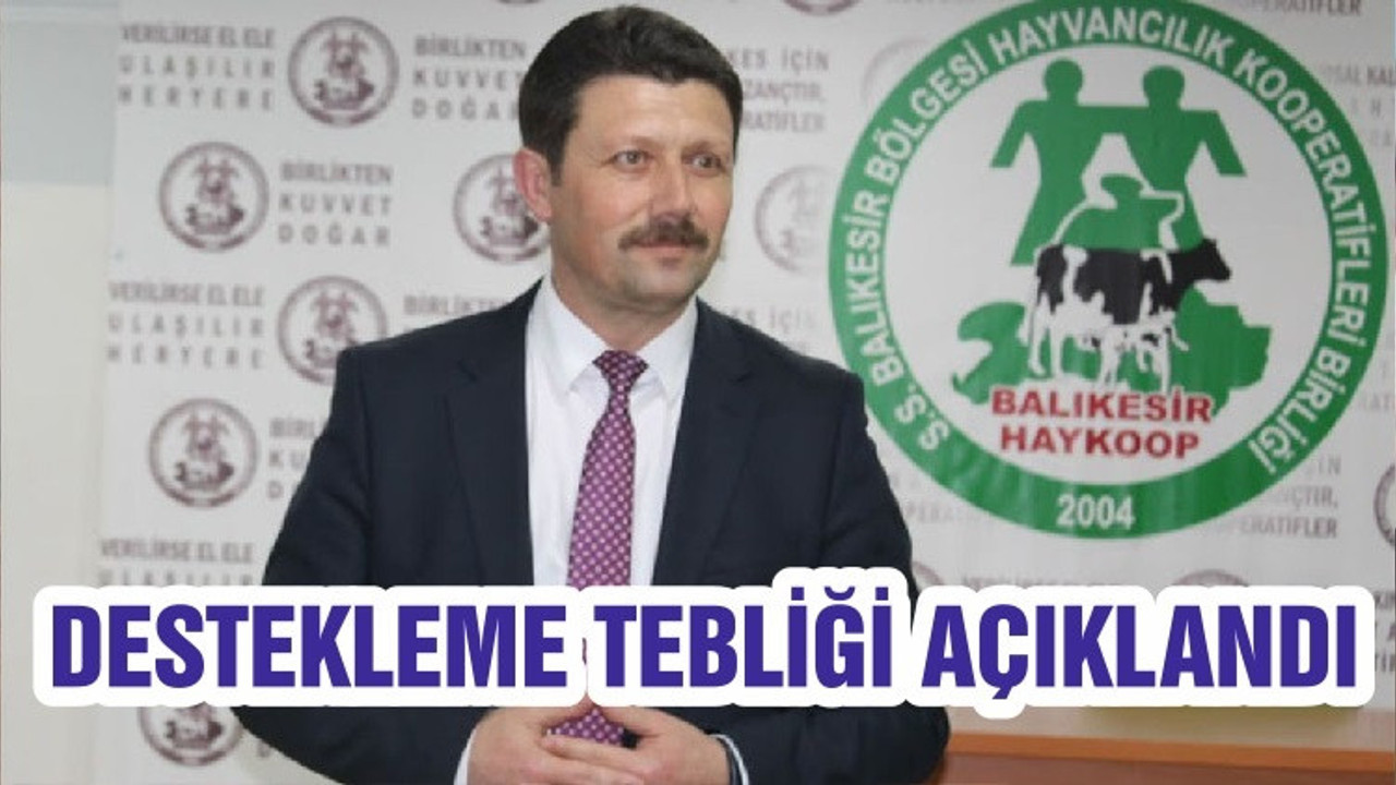 DESTEKLEME TEBLİĞİ AÇIKLANDI