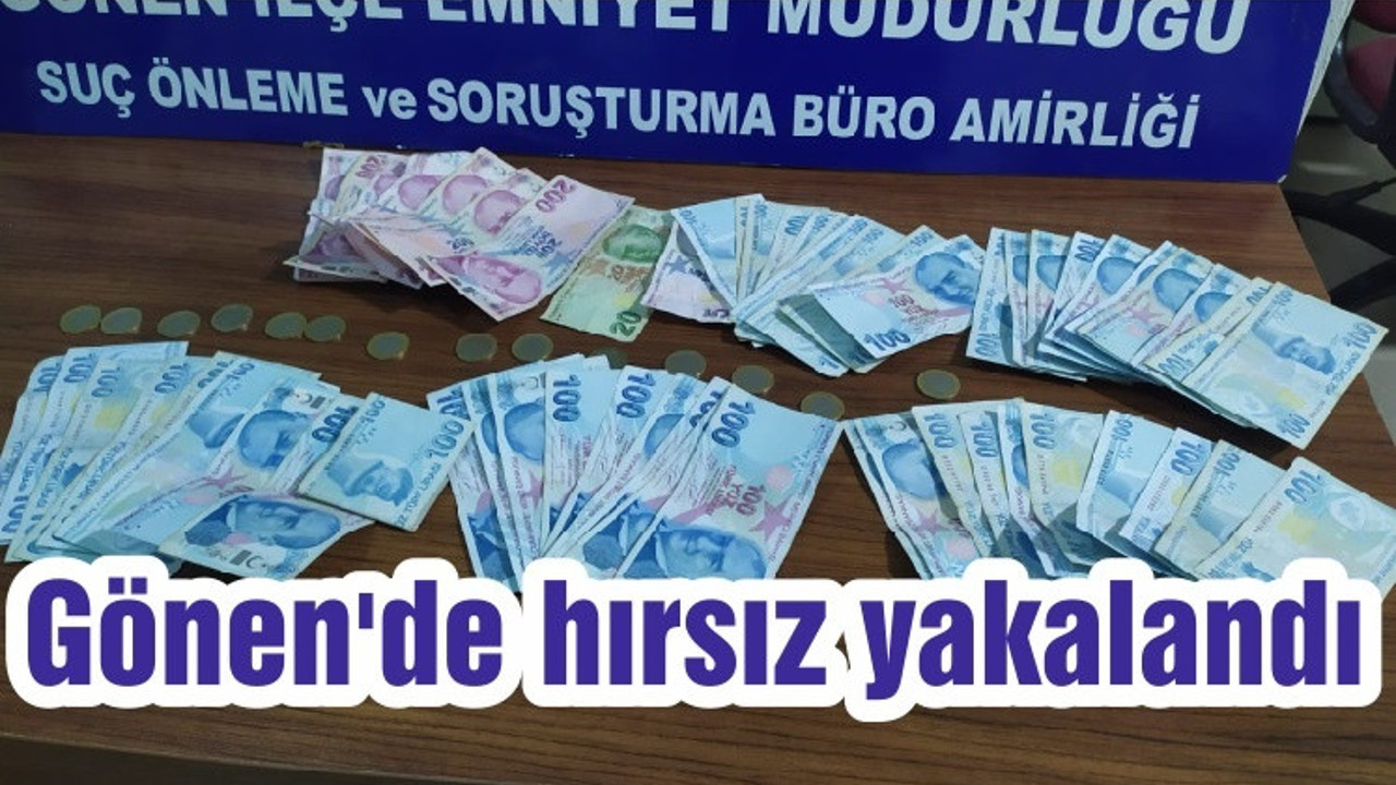 Gönen'de hırsız yakalandı