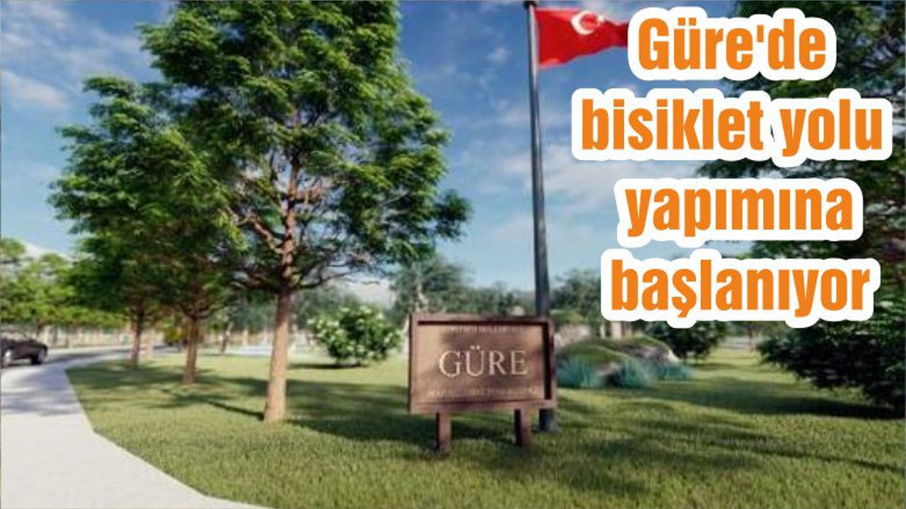 Güre'de bisiklet yolu yapımına başlanıyor