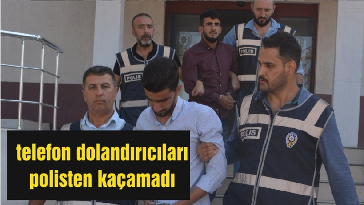 Balıkesir'de telefon dolandırıcıları polisten kaçamadı
