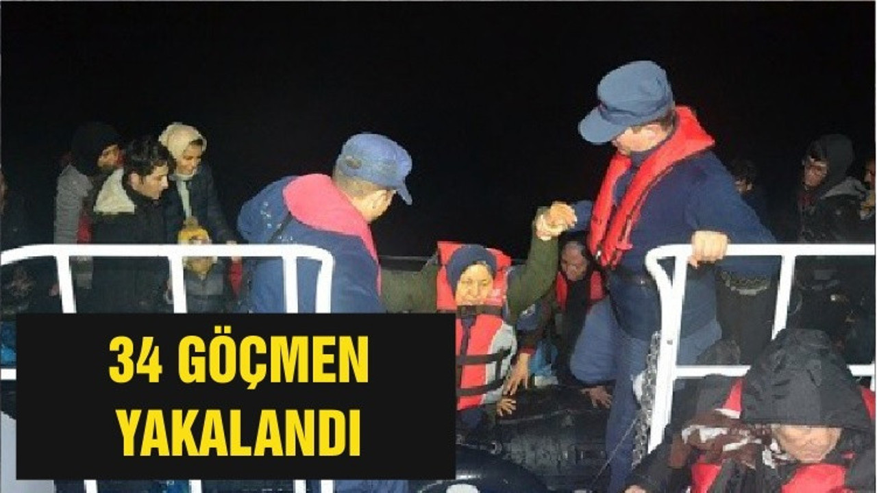 34 GÖÇMEN YAKALANDI