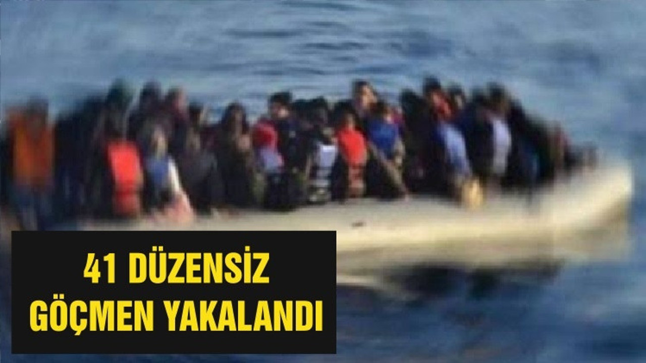 41 DÜZENSİZ GÖÇMEN YAKALANDI