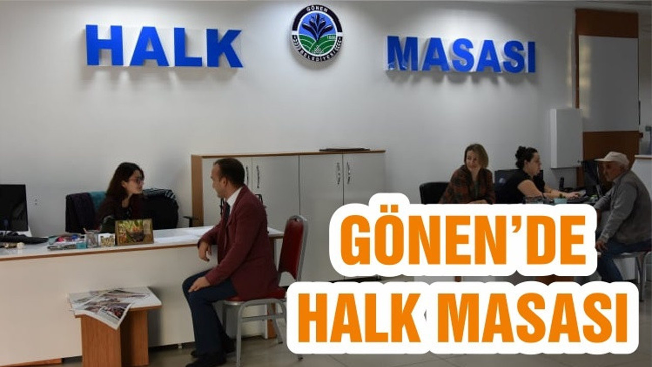 GÖNEN’DE HALK MASASI