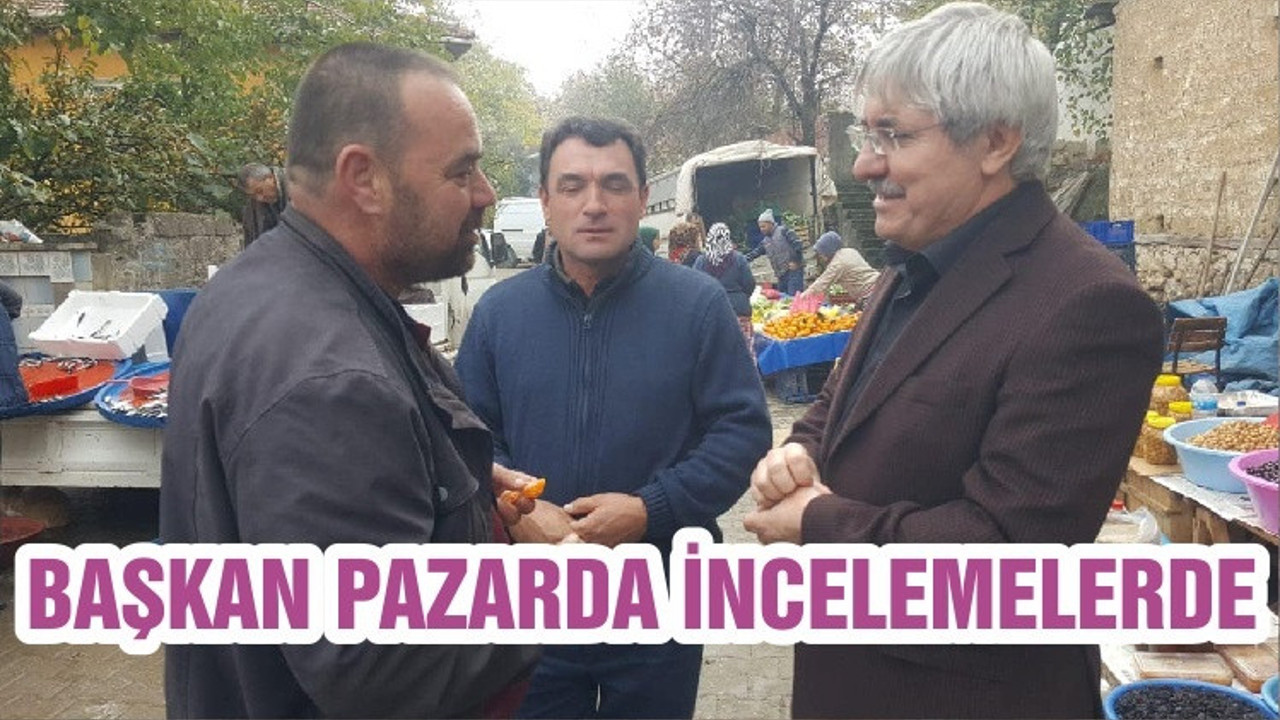 BAŞKAN PAZARDA İNCELEMELERDE