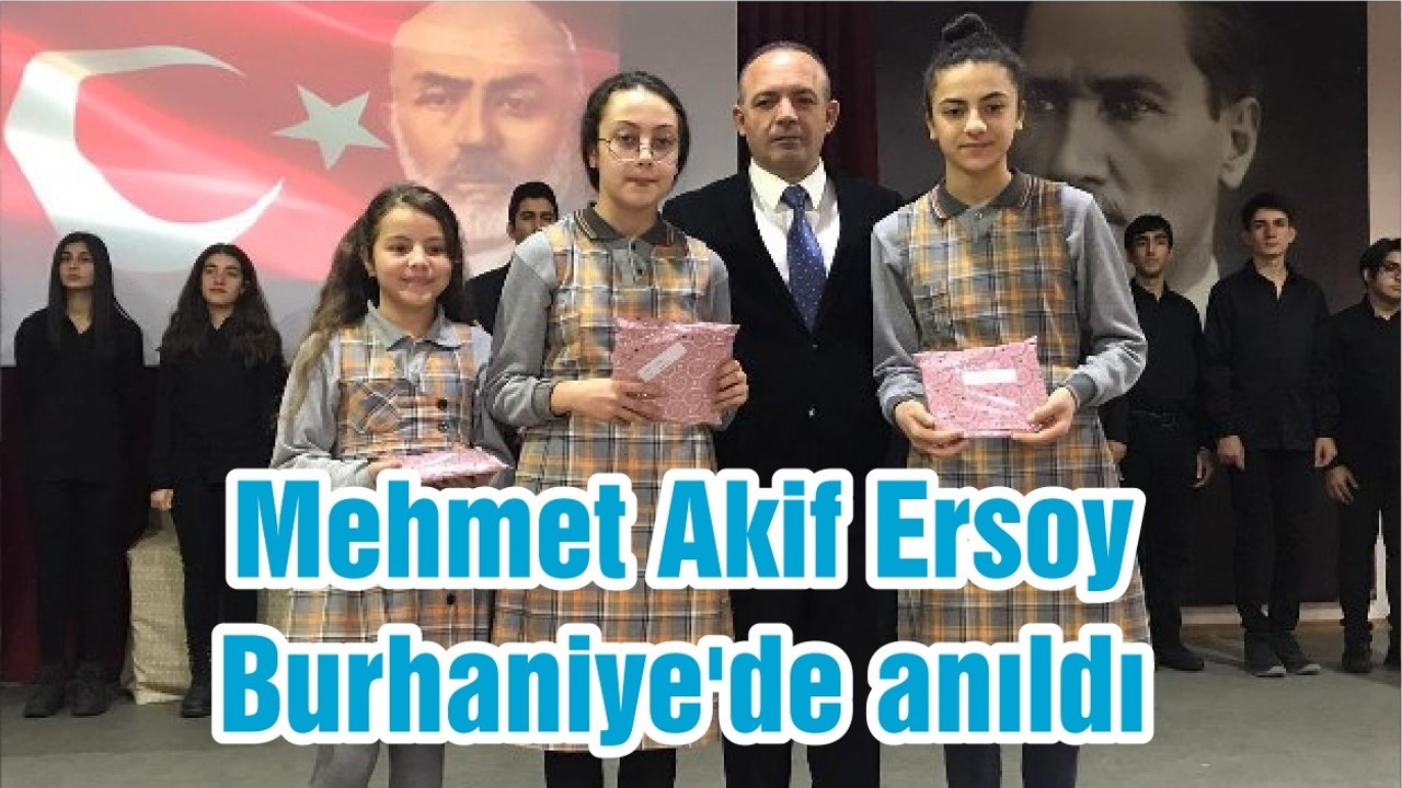 Mehmet Akif Ersoy Burhaniye'de anıldı