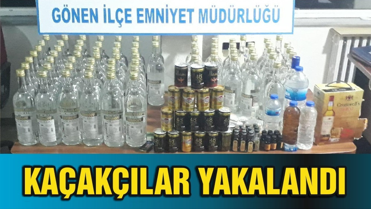 KAÇAKÇILAR YAKALANDI