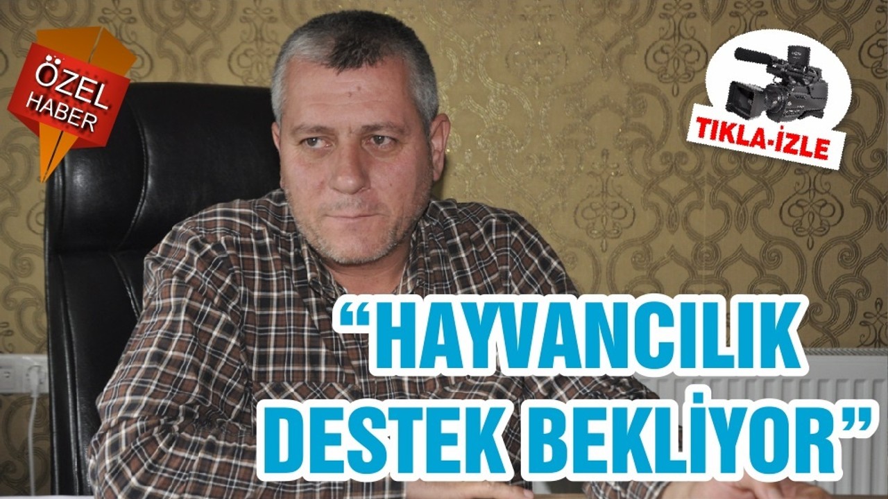 “HAYVANCILIK DESTEK BEKLİYOR”