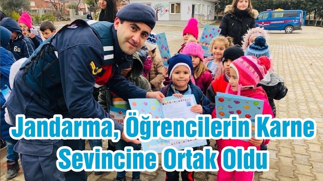 Jandarma, Öğrencilerin Karne Sevincine Ortak Oldu