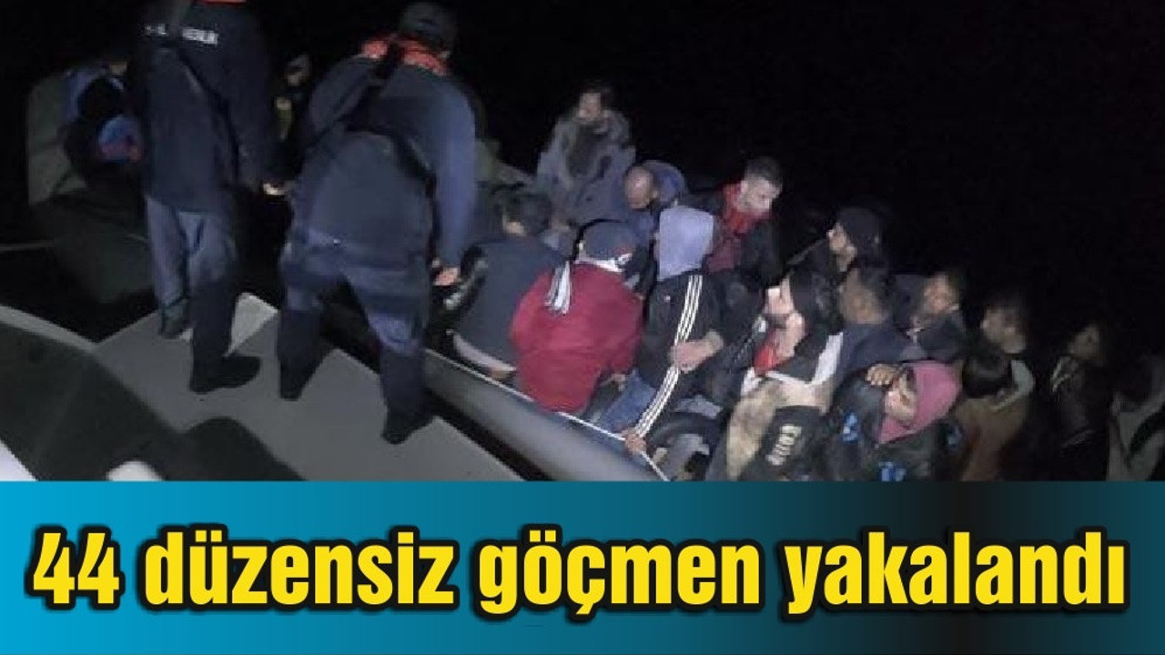 Balıkesir'de 44 düzensiz göçmen yakalandı
