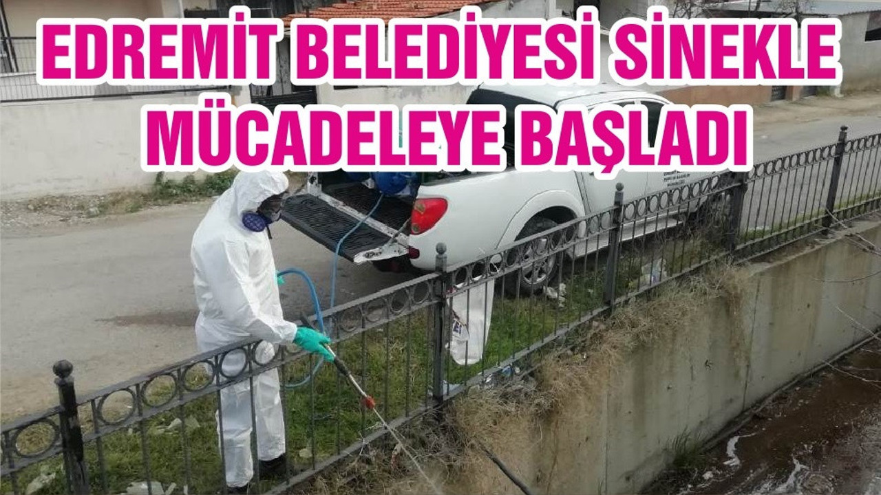 EDREMİT BELEDİYESİ SİNEKLE MÜCADELEYE BAŞLADI