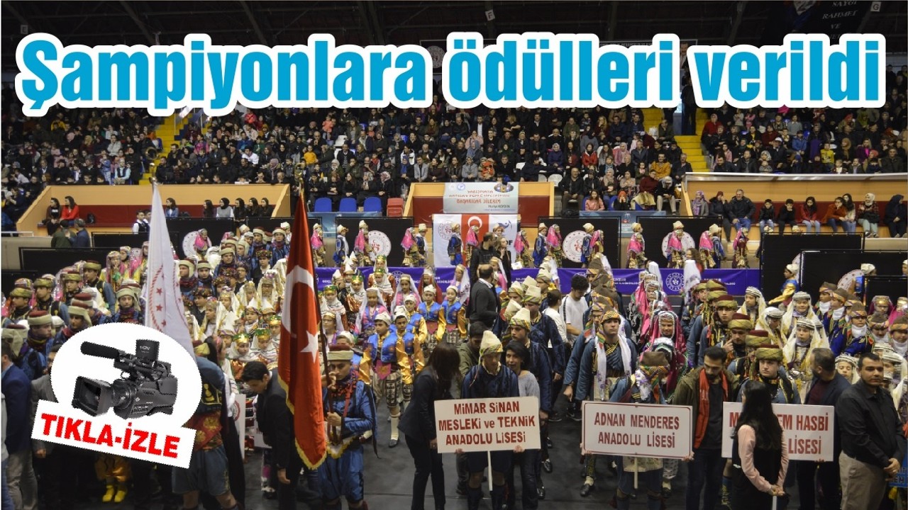 Şampiyonlara ödülleri verildi