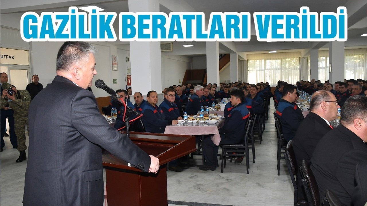 GAZİLİK BERATLARI VERİLDİ
