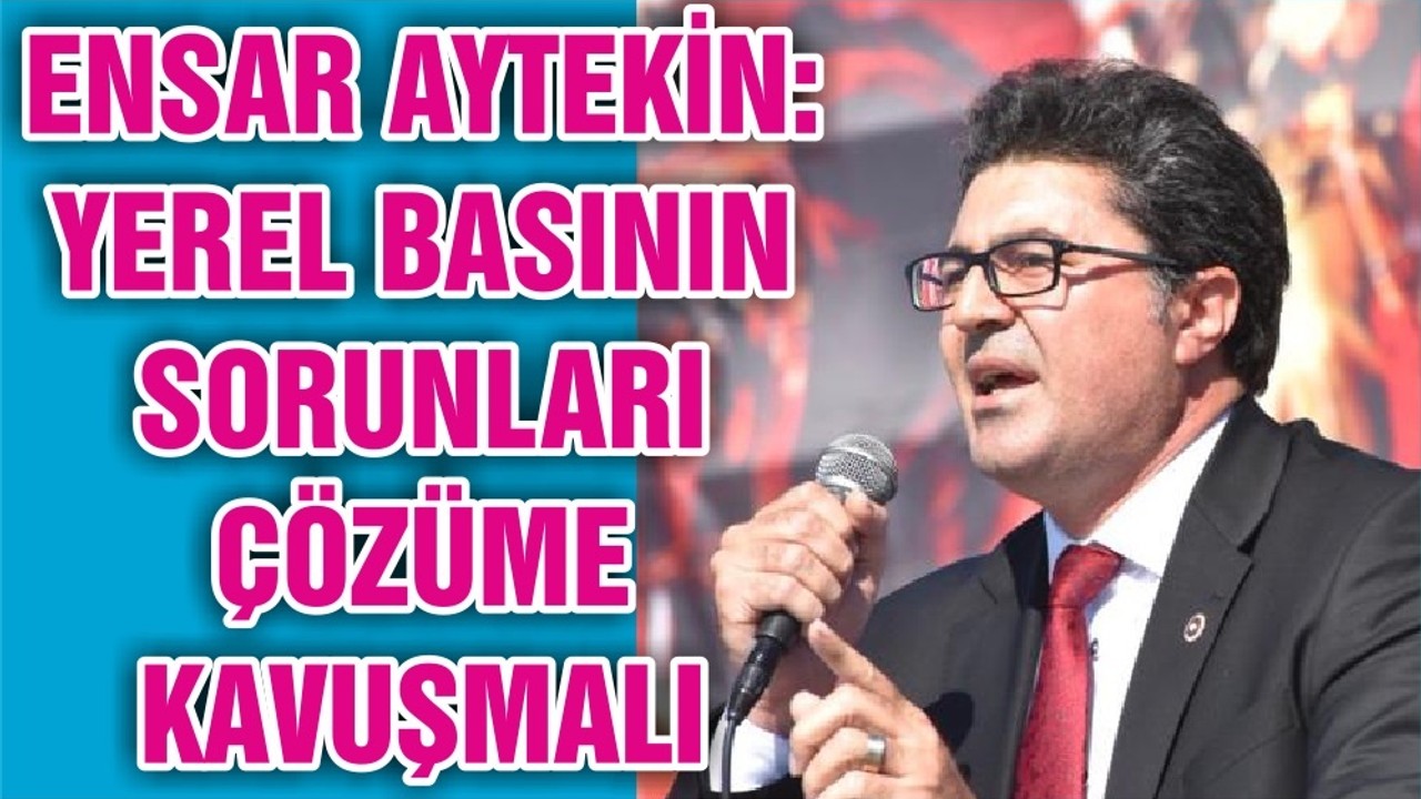 ENSAR AYTEKİN: YEREL BASININ SORUNLARI ÇÖZÜME KAVUŞMALI
