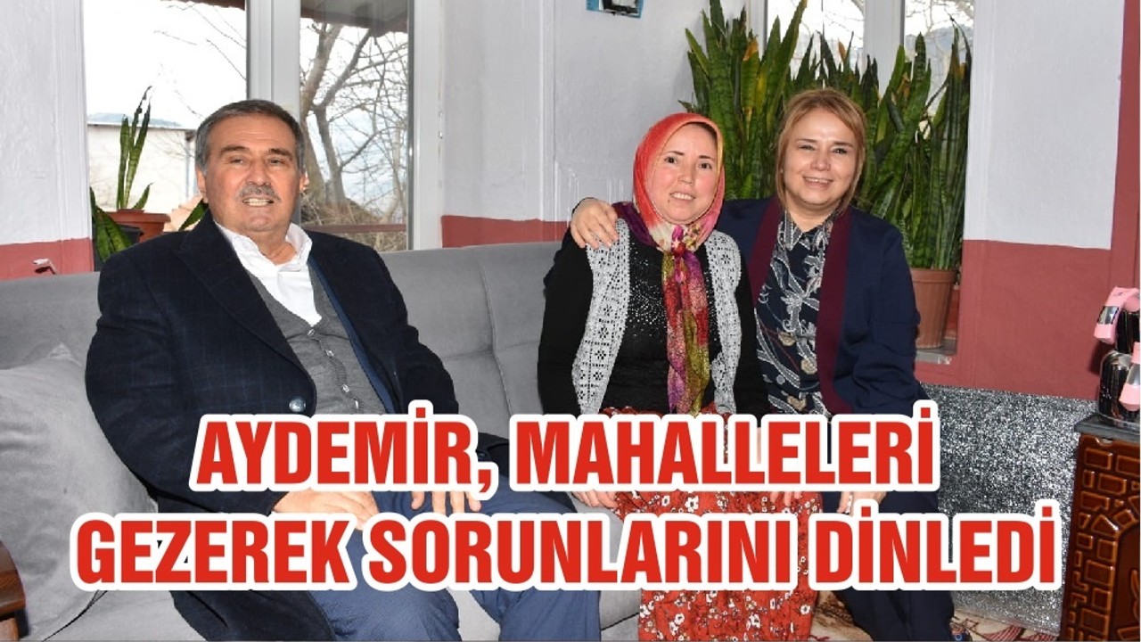 AYDEMİR, MAHALLELERİ GEZEREK SORUNLARINI DİNLEDİ