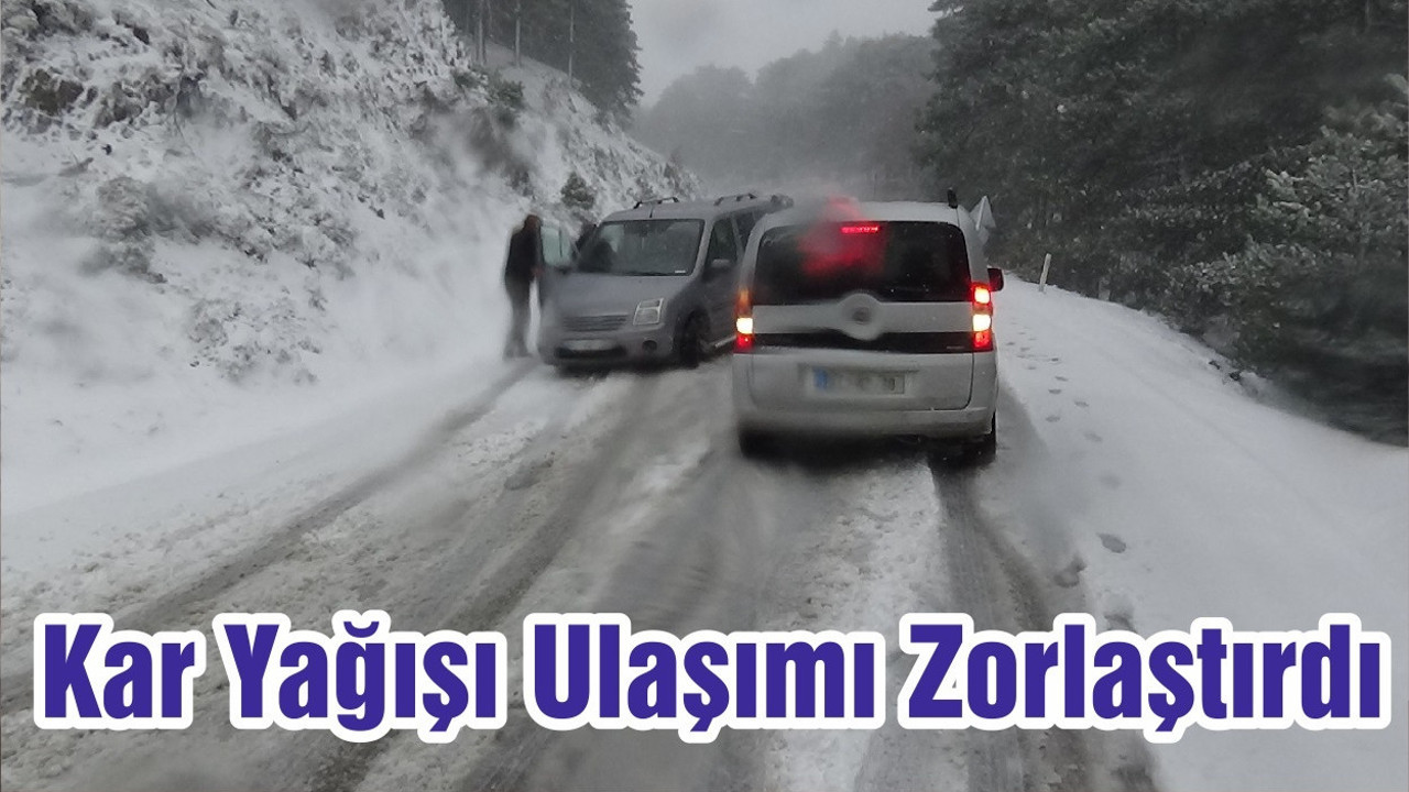 Kar Yağışı Ulaşımı Zorlaştırdı