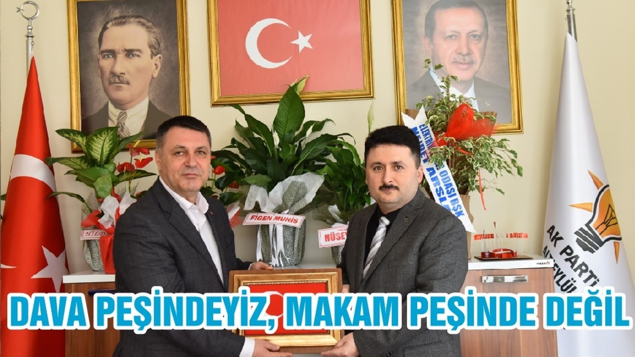 DAVA PEŞİNDEYİZ, MAKAM PEŞİNDE DEĞİL