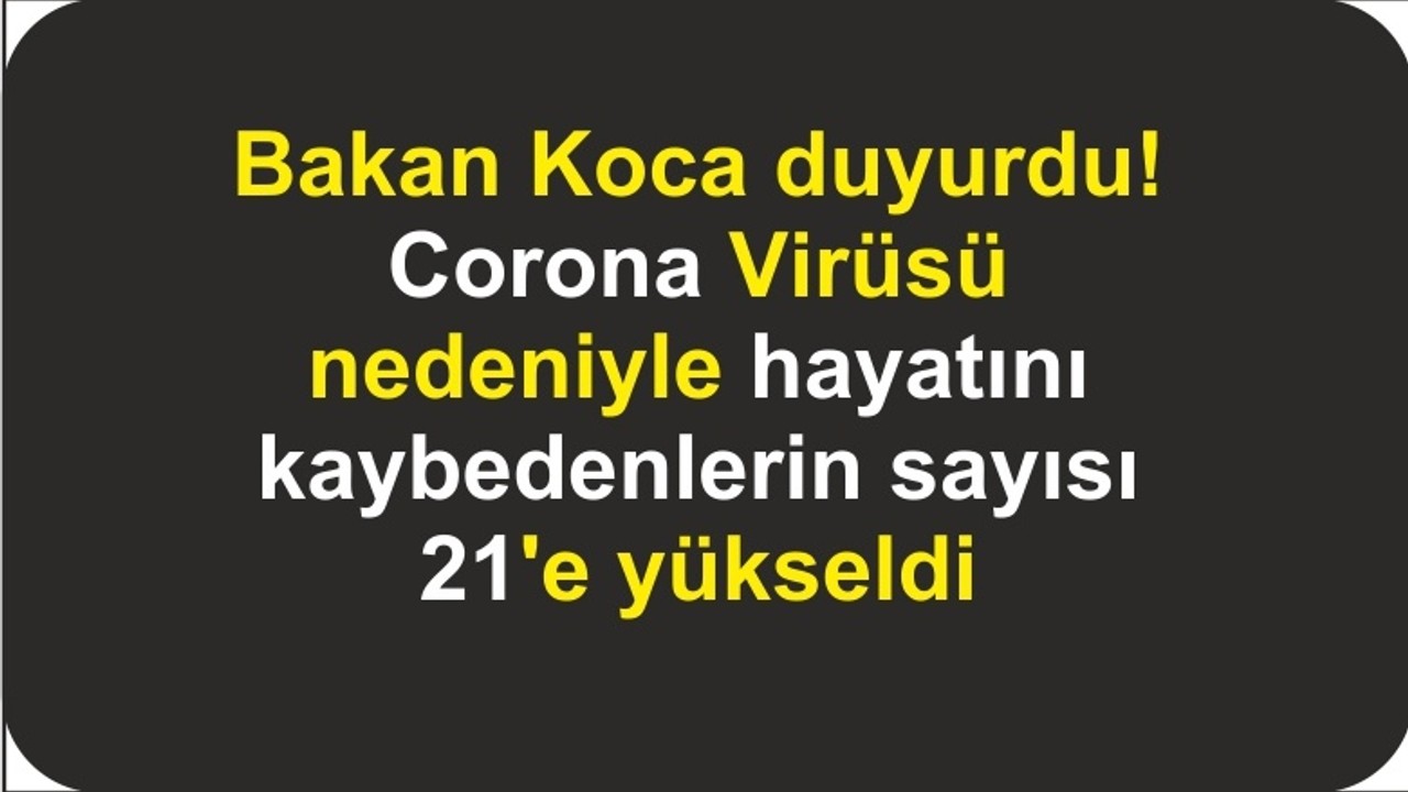 Salgında hayatını kaybeden kişi sayısı 21'e yükseldi