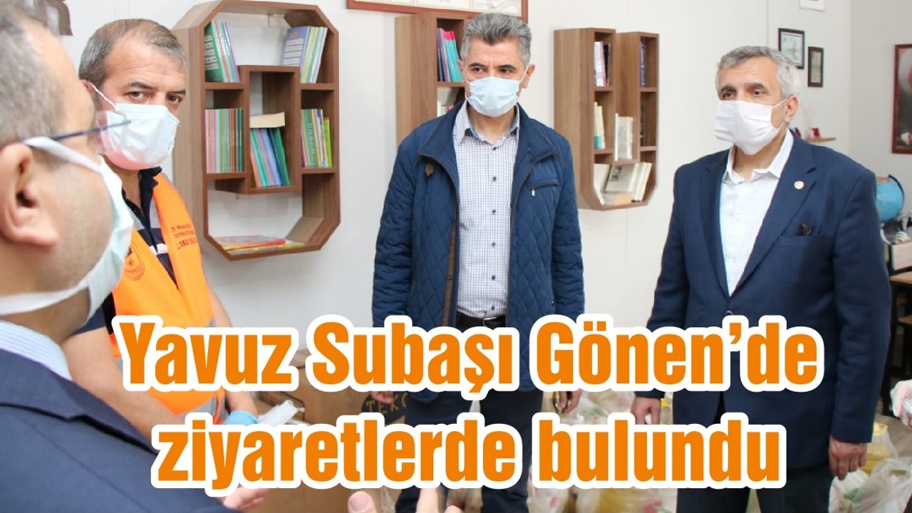 SUBAŞI, GÖNEN HAYRA VE İLME HİZMET VAKFININ TEMEL ATMA TÖRENİNE KATILDI