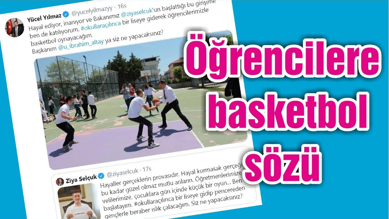 Öğrencilere basketbol sözü