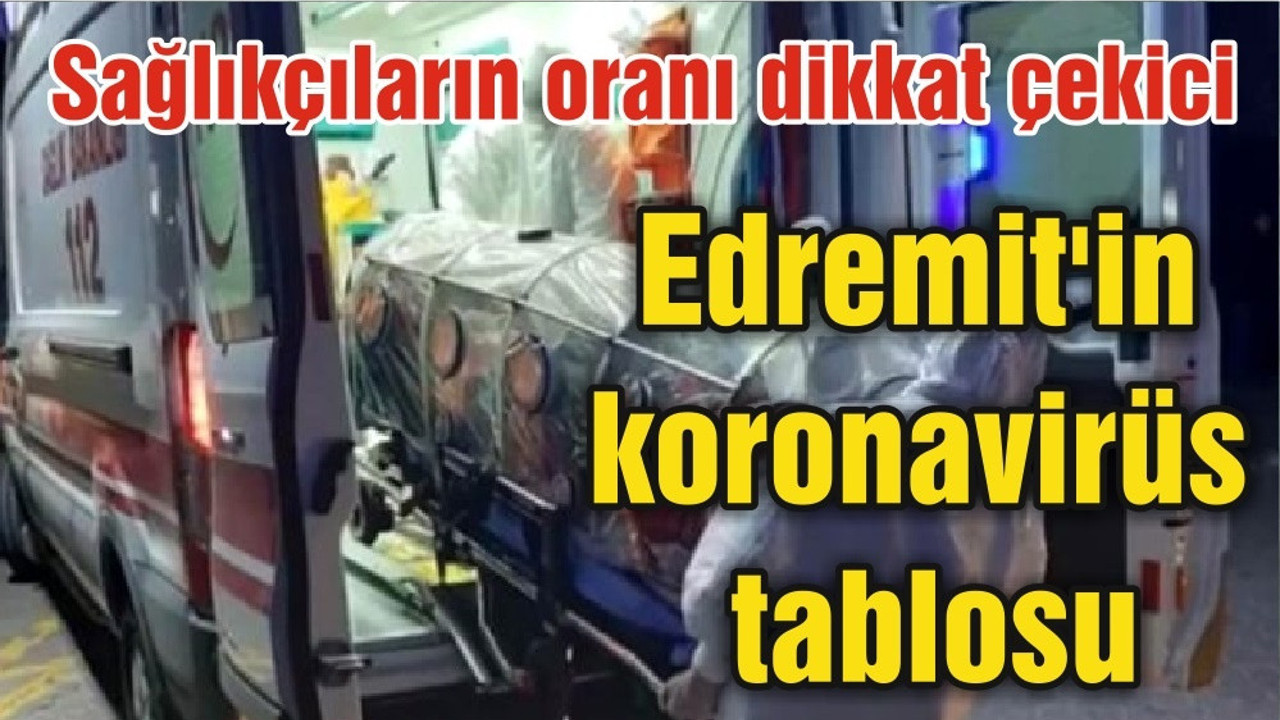 Edremit'in koronavirüs tablosu