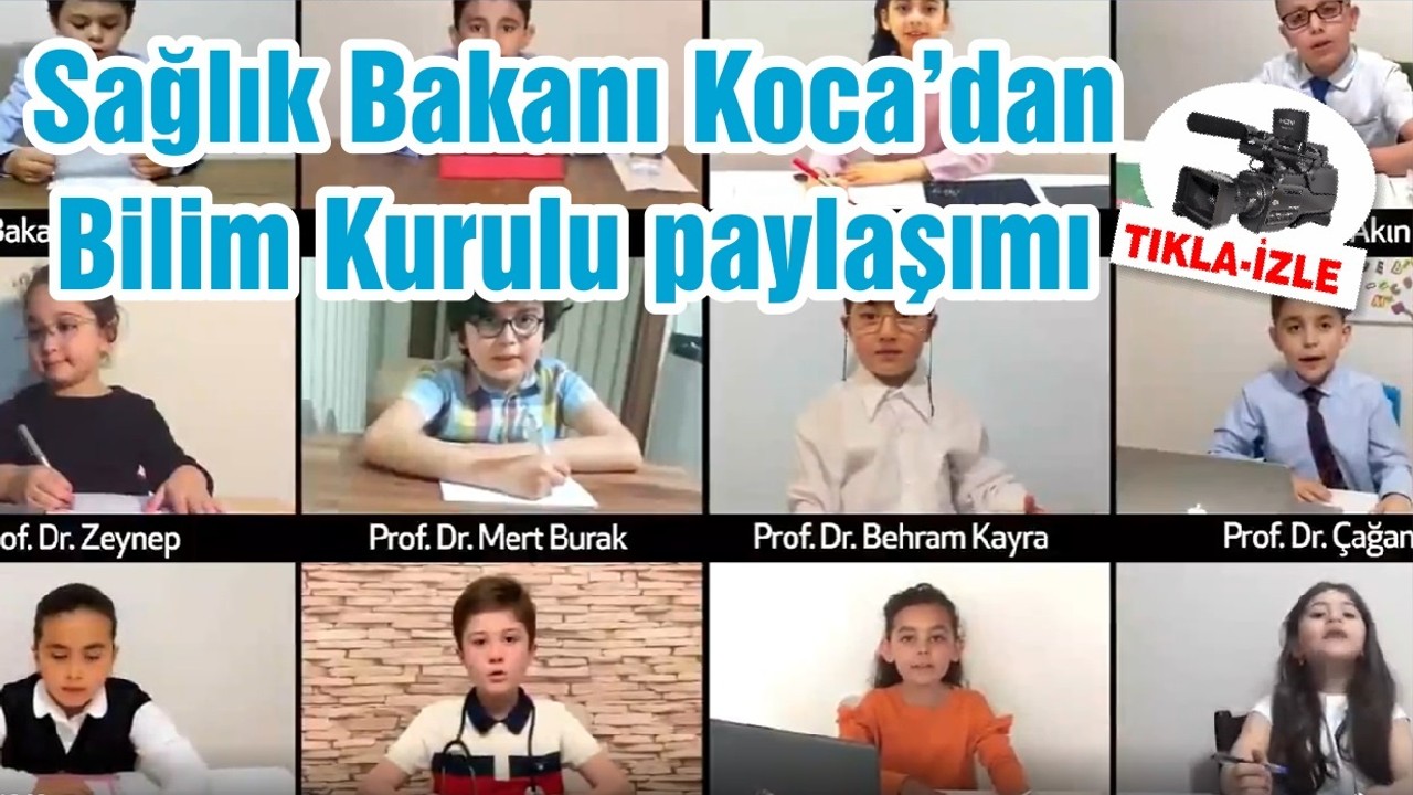 Sağlık Bakanı Koca'dan bilim kurulu paylaşımı
