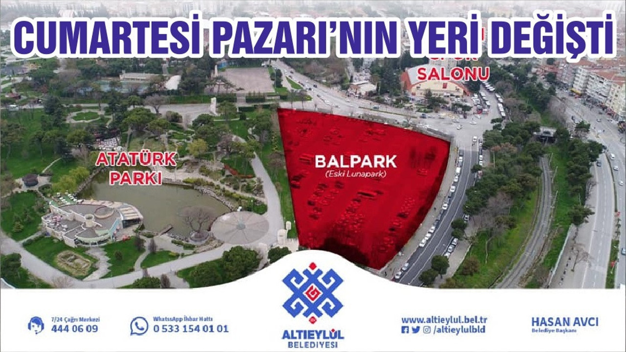 CUMARTESİ PAZARI’NIN YERİ DEĞİŞTİ