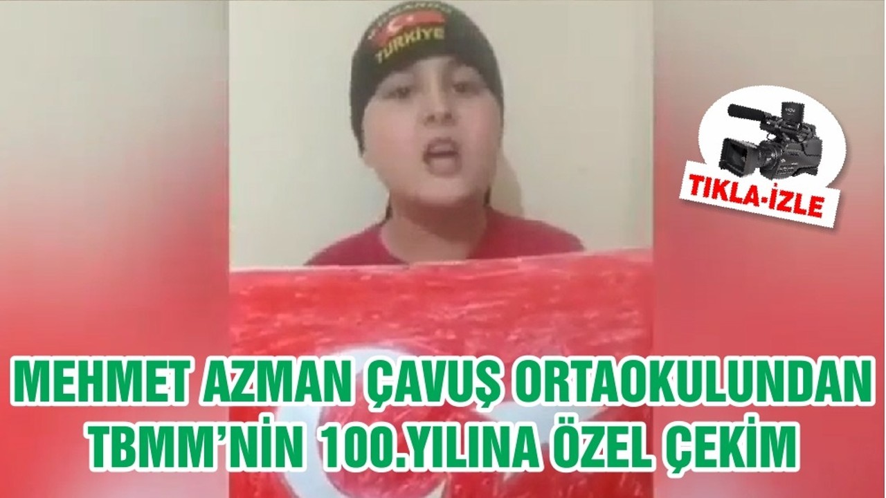TBMM’NİN 100.YILINA ÖZEL ÇEKİM