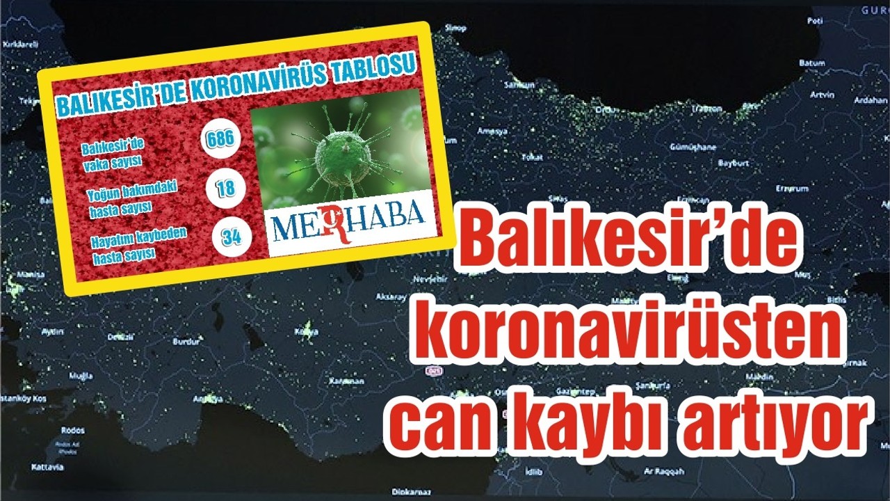 Balıkesir'de koronavirüsten can kaybı artıyor