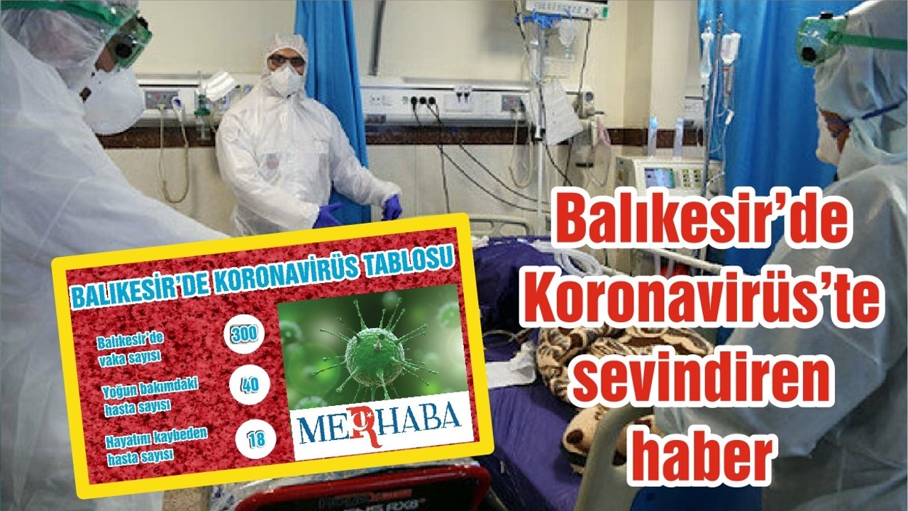 Balıkesir'de Koronavirüs'te sevindiren haber