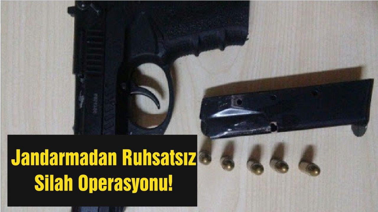 Jandarmadan Ruhsatsız Silah Operasyonu!