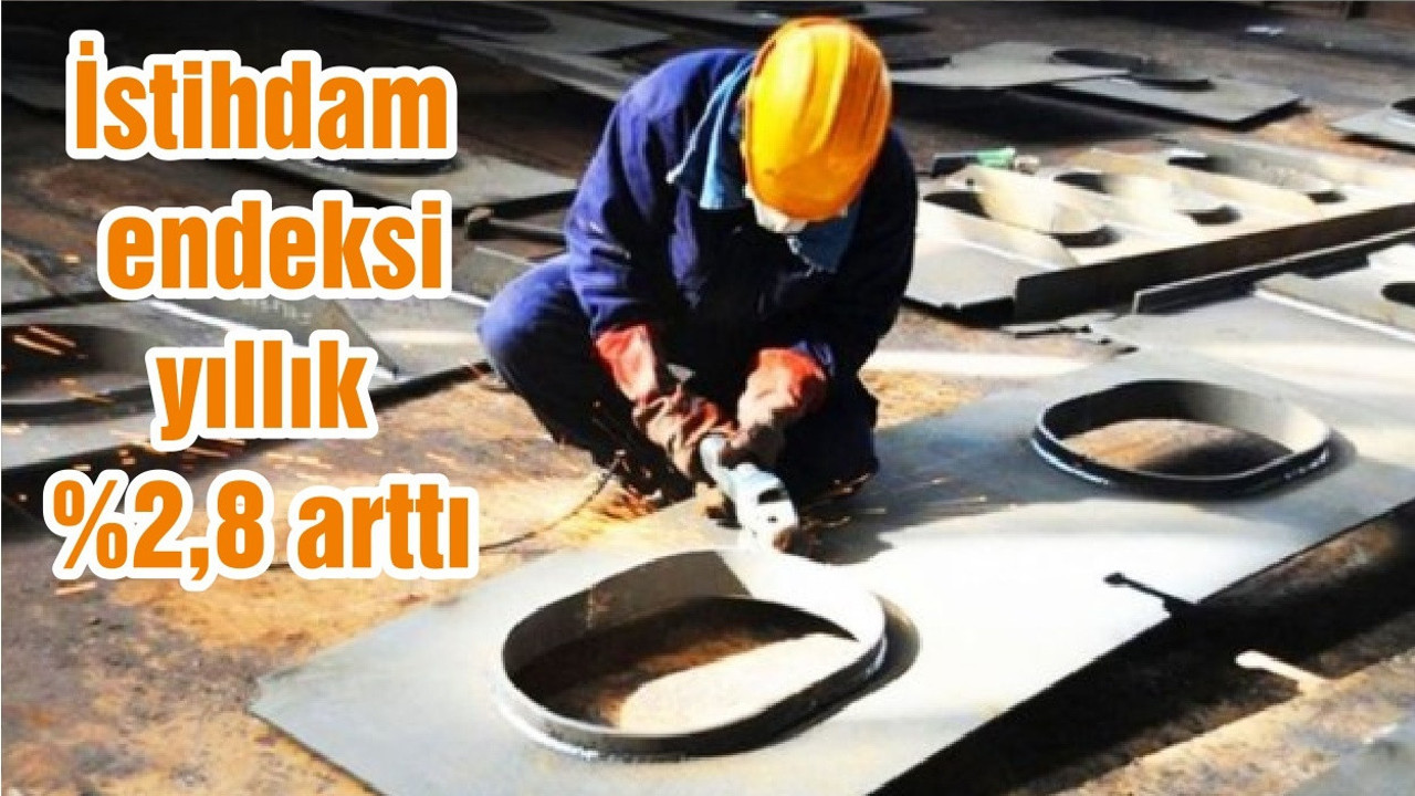 İstihdam endeksi yıllık %2,8 arttı