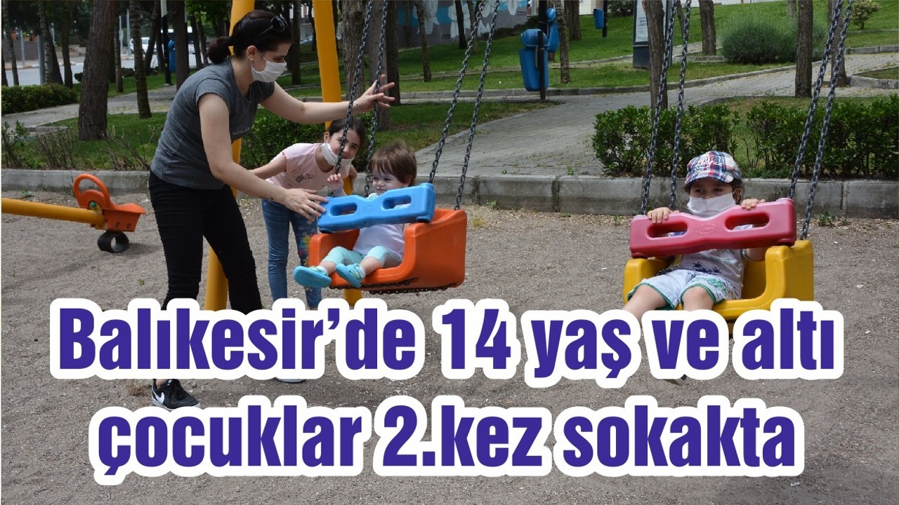 Balıkesir’de 14 yaş ve altı çocuklar 2.kez sokakta