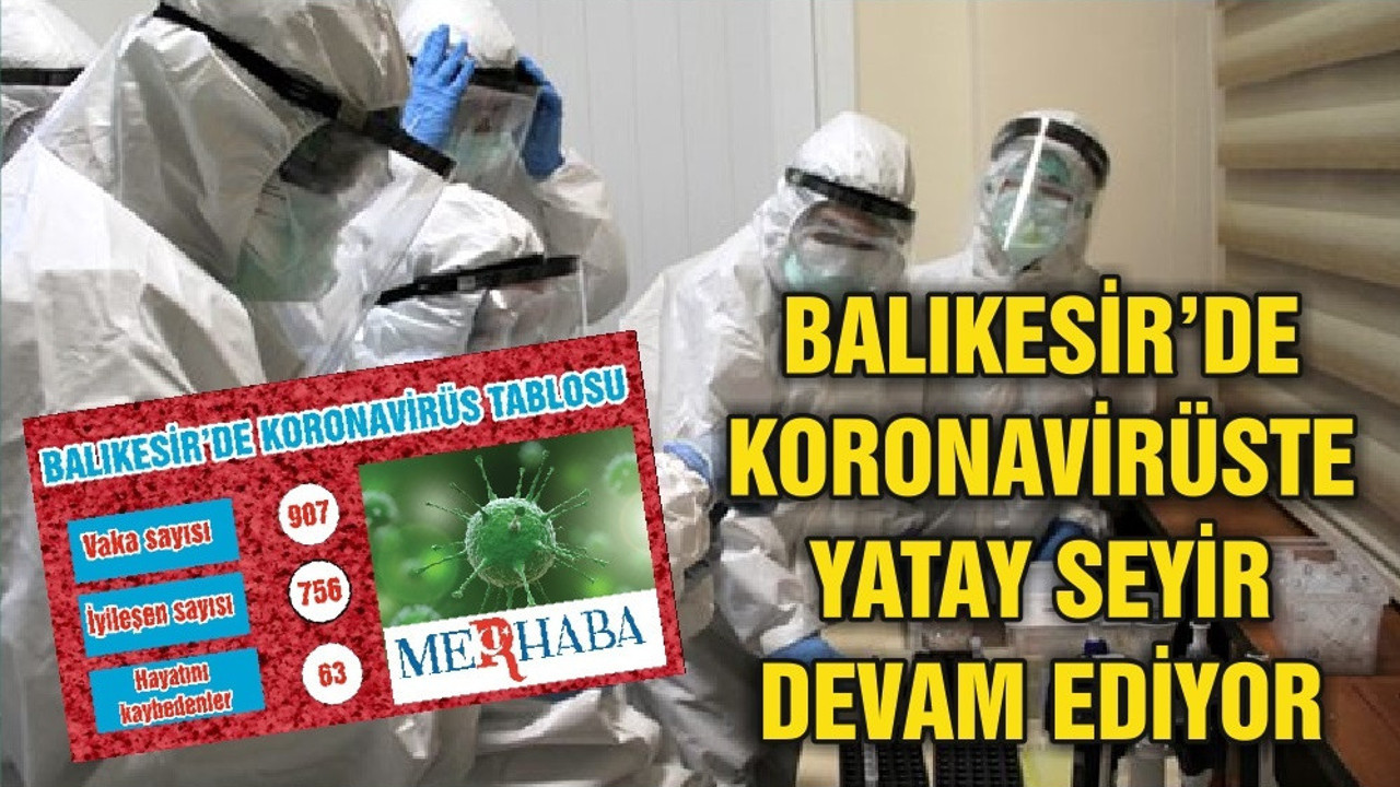 BALIKESİR’DE KORONAVİRÜSTE 26 MAYIS TABLOSU
