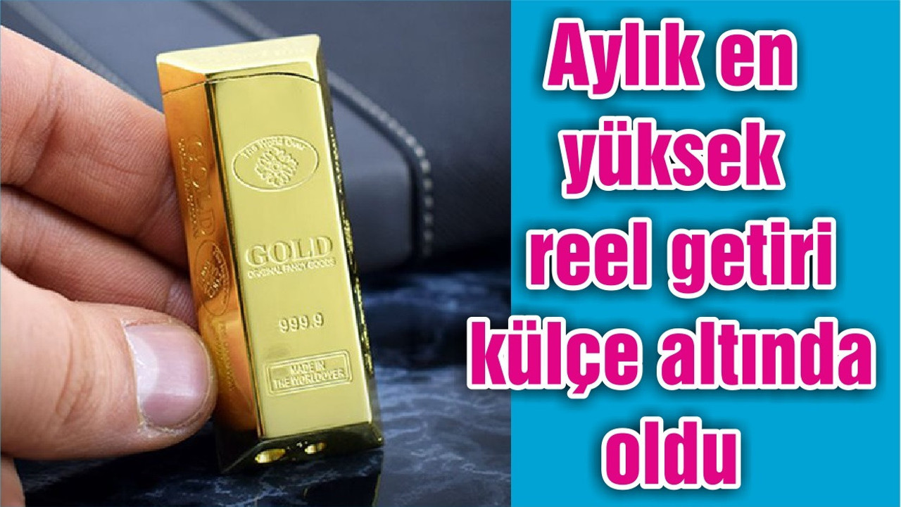 Aylık en yüksek reel getiri külçe altında oldu