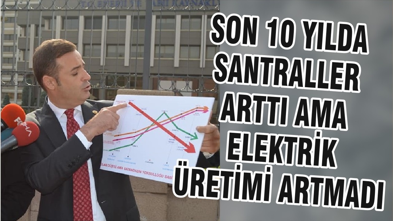 SON 10 YILDA SANTRALLER ARTTI AMA ELEKTRİK ÜRETİMİ ARTMADI