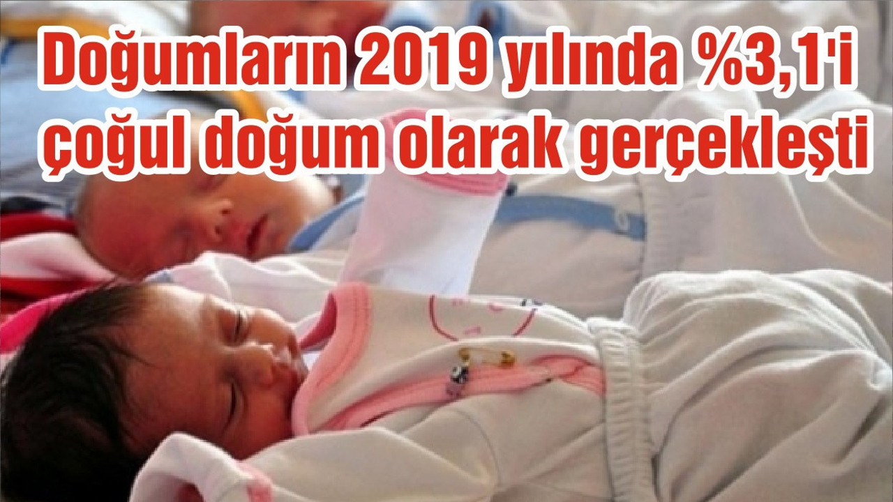 Doğumların 2019 yılında %3,1'i çoğul doğum olarak gerçekleşti