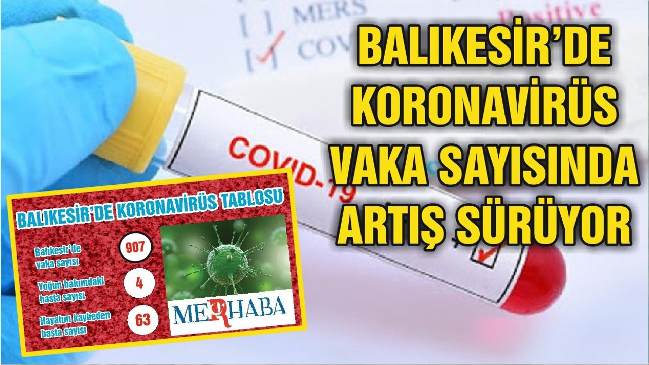 BALIKESİR’DE KORONAVİRÜSTE 23 MAYIS TABLOSU