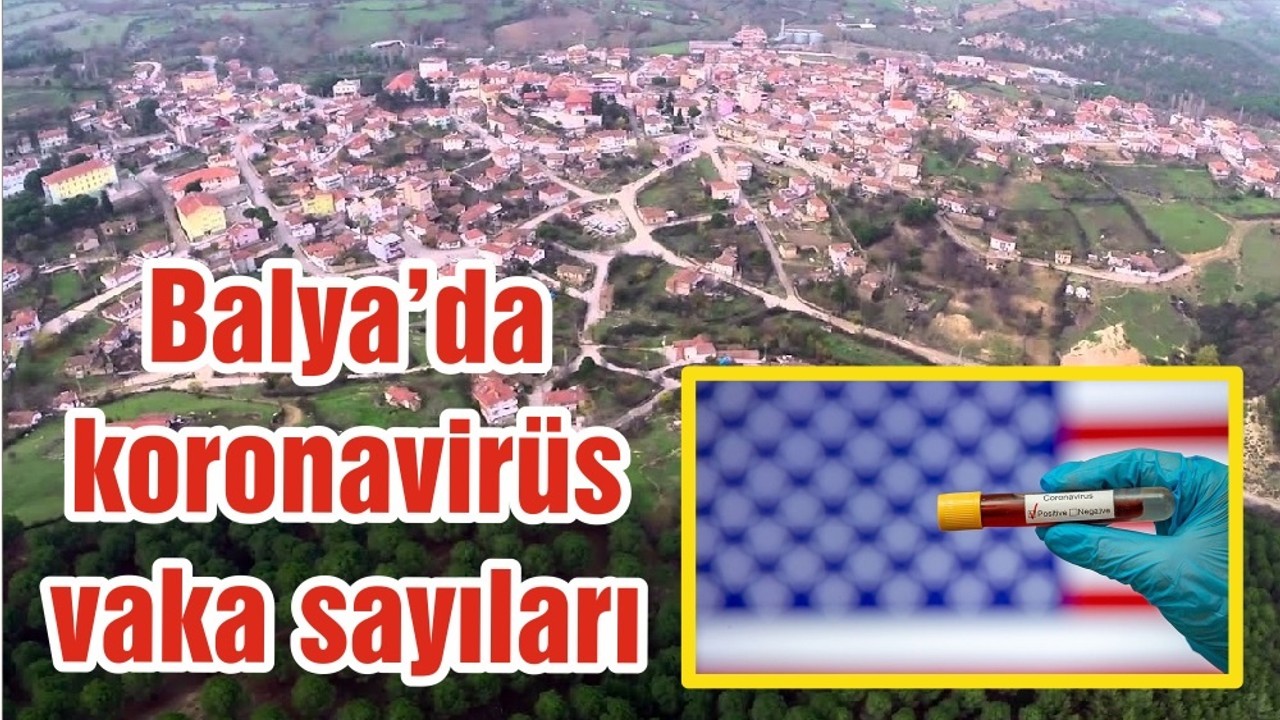 Balıkesir'in Balya ilçesinde koronavirüs vaka sayıları