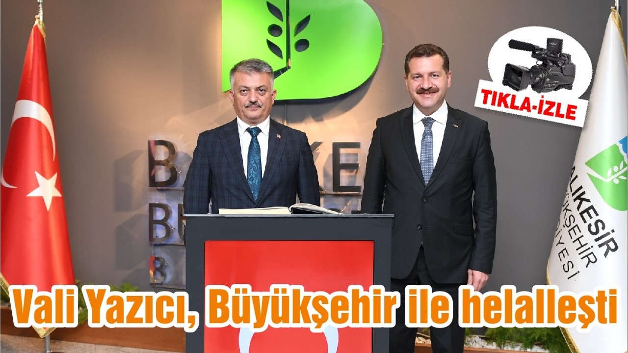 Vali Yazıcı, Büyükşehir ile helalleşti