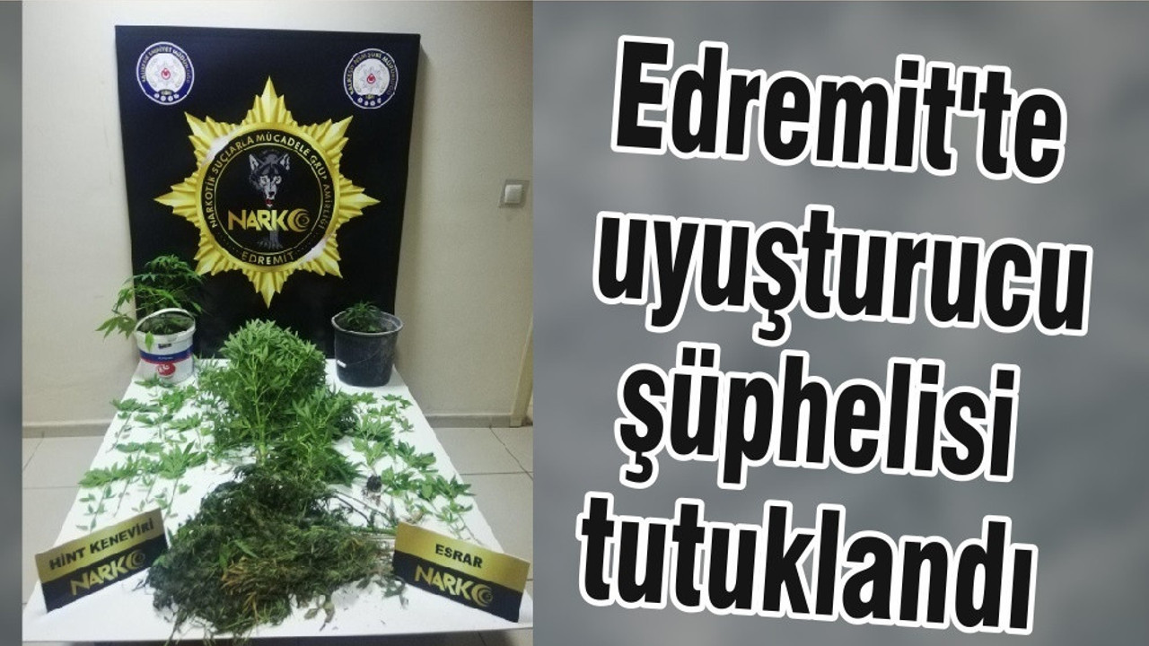 Edremit'te uyuşturucu şüphelisi tutuklandı
